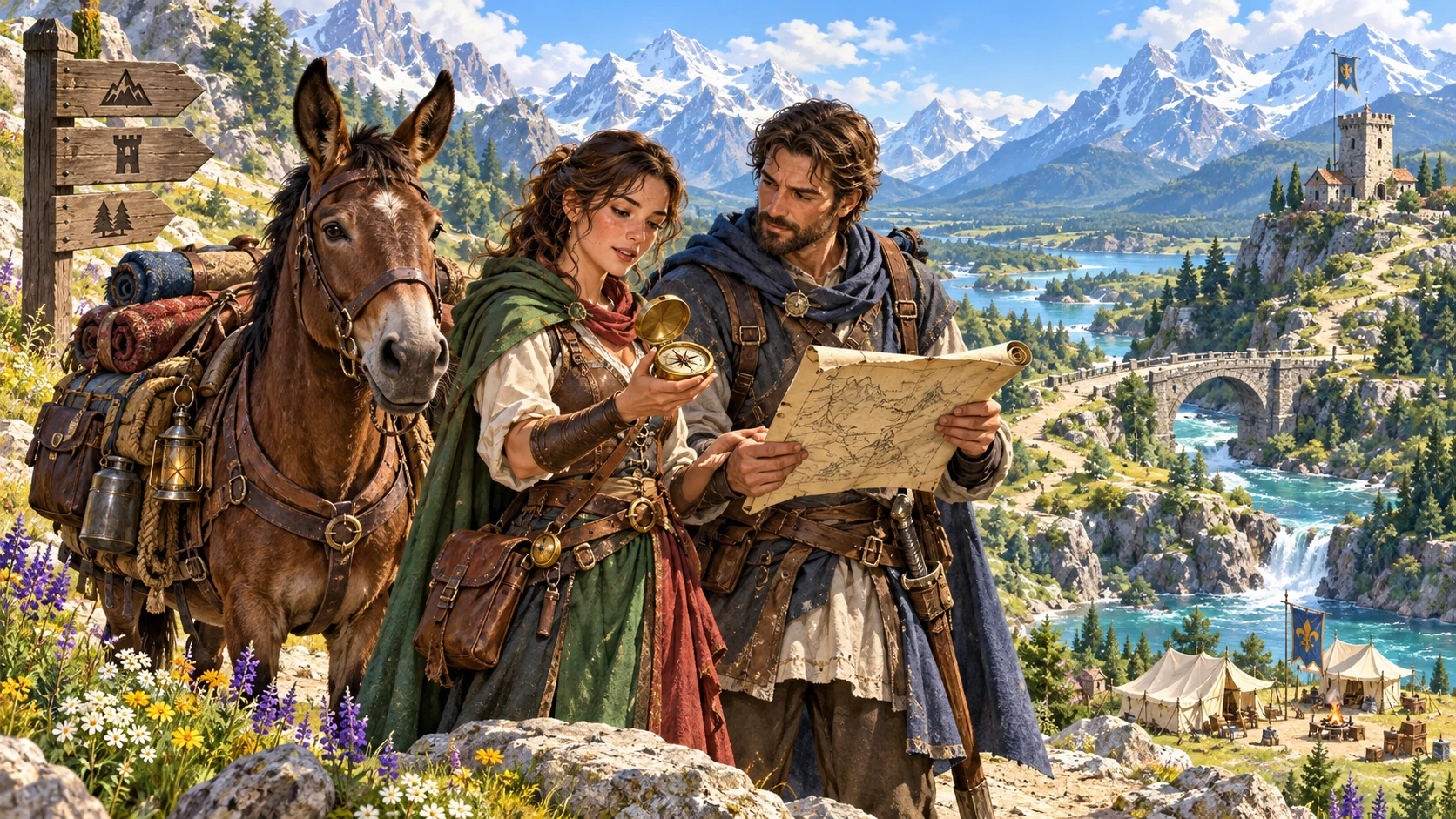 Travel & Expedition Generator editorial illustration